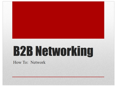 B2B Networking PowerPoint Slide Cover